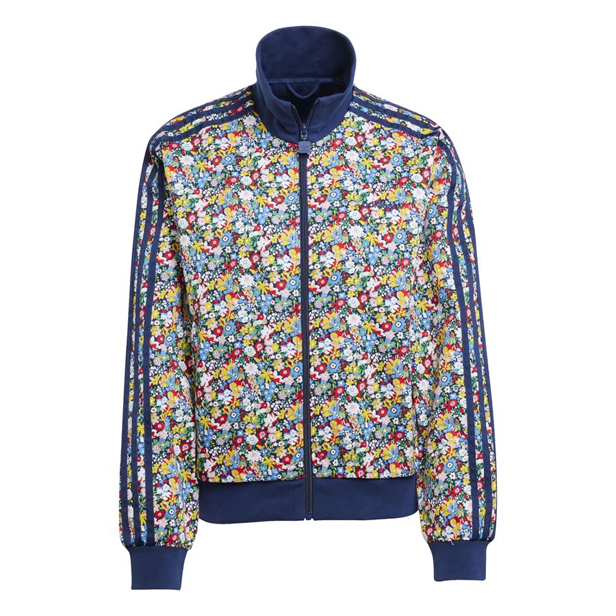 Track top Liberty London Floral felpa con zip da donna Adidas | JC7775X